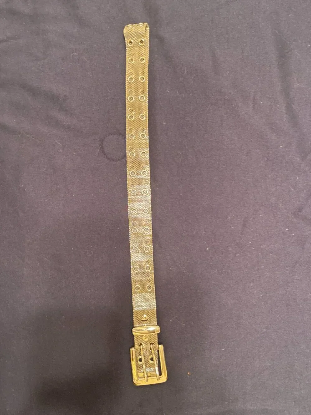 Vintage Silver Metallic Mesh Belt | Adjustable Chain Strap
